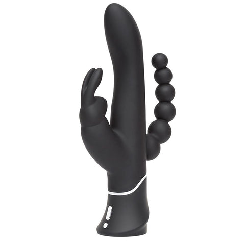 Happy Rabbit Triple Curve Rechargeable Vibrator with Travel Lock and Dual Motors > Vibrators > Ladies > Rabbit