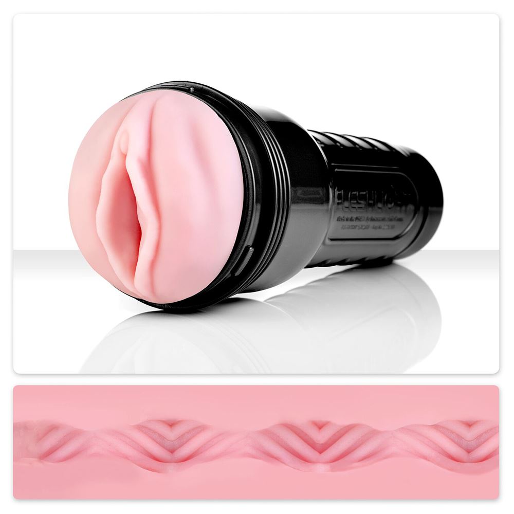 Fleshlight Pink Lady Vortex – SuperSkin Textured Male Masturbator > Sex Toys For Men > Masturbators > Manual