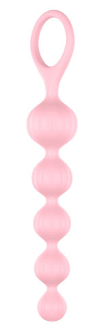 Satisfyer Love Beads Silicone Set of 2 with Ball and Pyramid Shapes – Pleasure Beads > Anal Range > Anal Beads