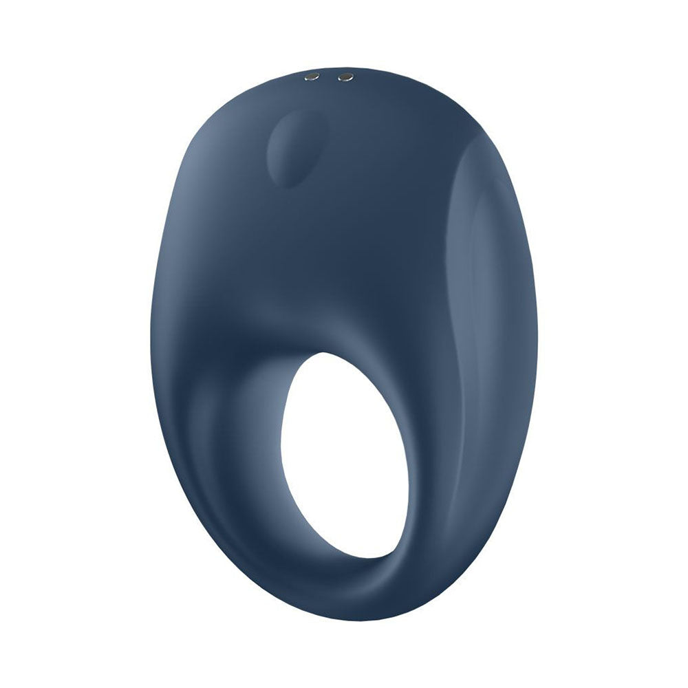 Satisfyer App Enabled Strong One Silicone Cock Ring Blue Default Title > Sex Toys For Men > Love Ring Vibrators