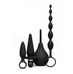Fifty Shades of Grey Pleasure Overload Take It Slow Anal Starter Kit – Vibrating Butt Plug, Anal Beads, Anal Douche > Anal Range > Butt Plug Kits