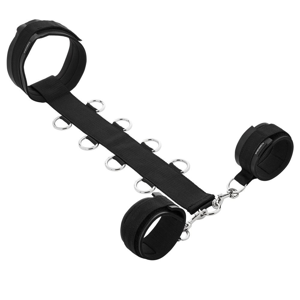 Soft Nylon Neck and Wrist Restraint with Neoprene Cuffs – Nylon Restraint Set