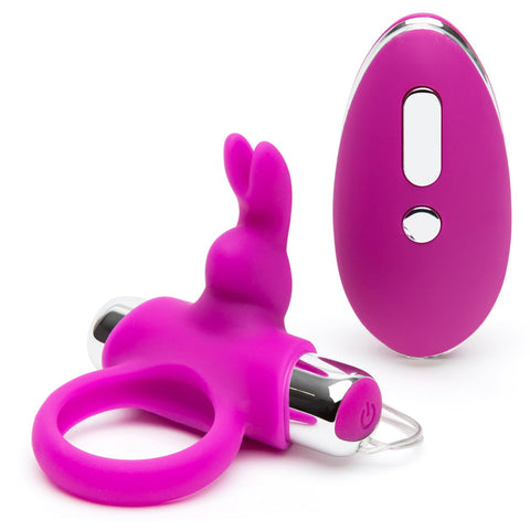 Happy Rabbit Remote Control Stretchy Silicone Cock Ring with 30 Vibration Modes > Cock Ring > Vibrating