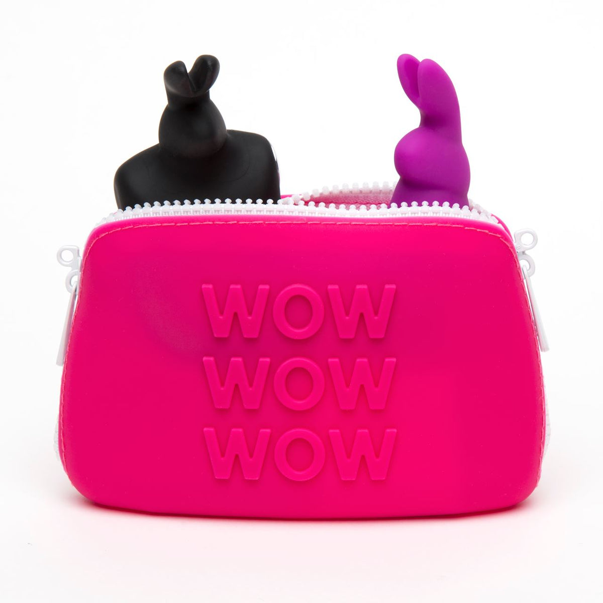 Happy Rabbit Wow Storage Zip Bag Small Silicone Toy Storage Case > Essentials > Toy Storage