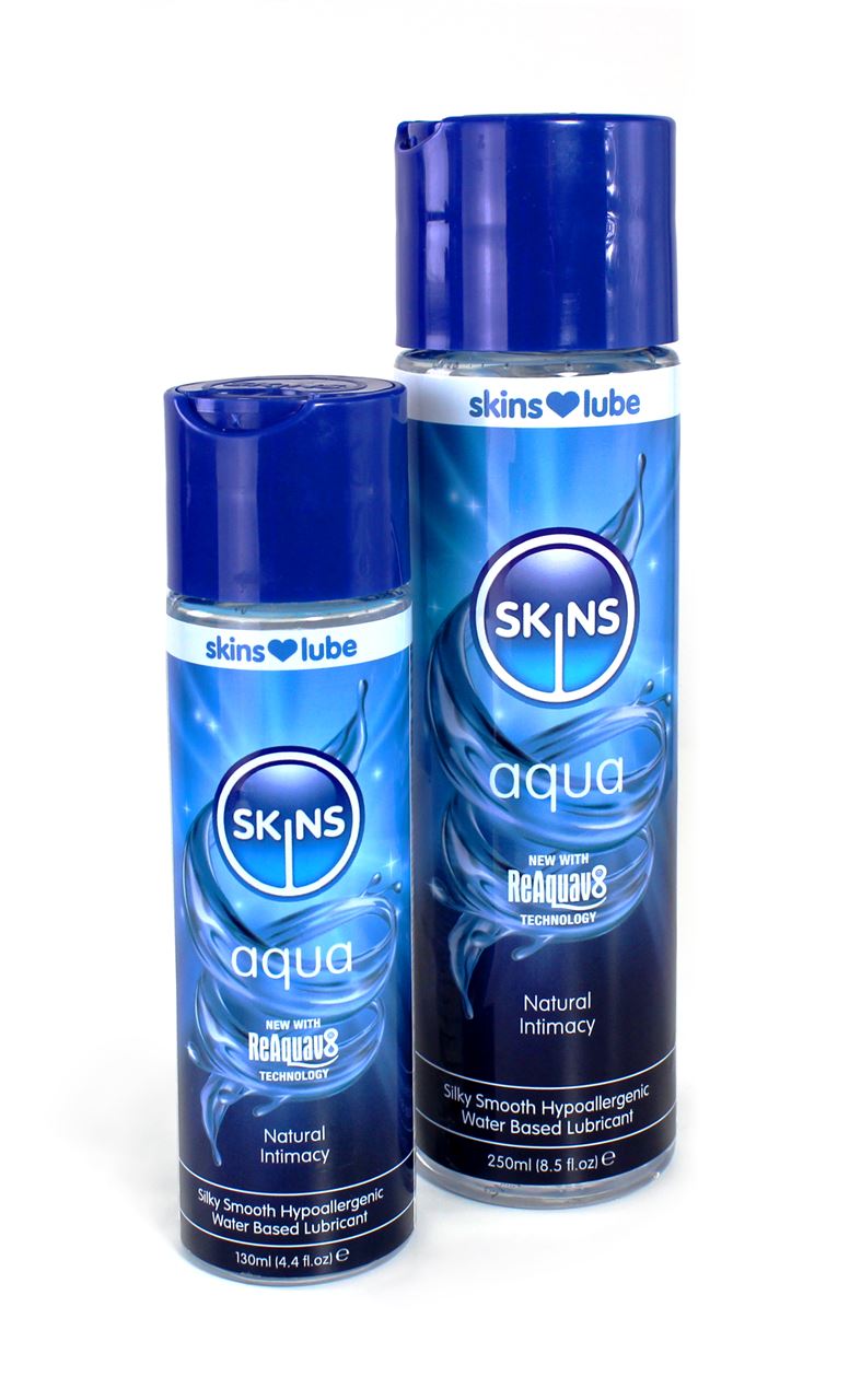 Skins Aqua Water Based Lubricant 8.5 fl oz 250ml – Natural Feeling Water Based Lubricant > Lube > Water Based
