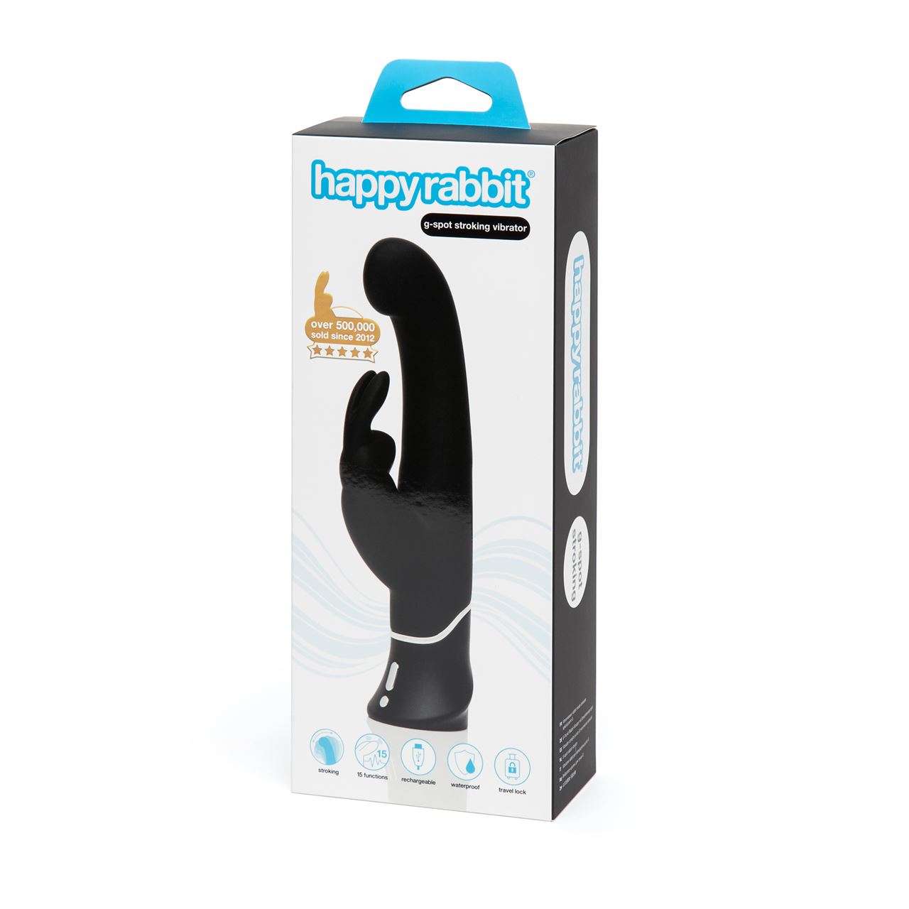 Happy Rabbit G-Spot Stroker – Rechargeable Waterproof Silicone 9.5 Inch Rabbit Vibrator Secondary image