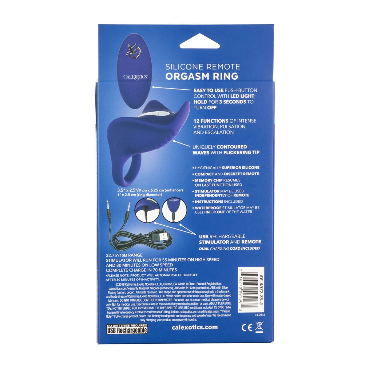 Silicone Remote-Controlled Orgasm Ring – Silicone Remote-Controlled Orgasm Ring > Cock Ring > Vibrating