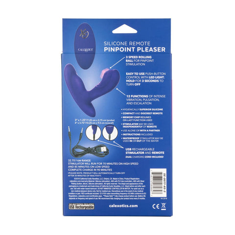 Silicone Remote Pinpoint Pleaser – Remote-Controlled Silicone Male Prostate Massager > Anal Range > Prostate Plugs