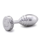 Doxy Ribbed Tapered Solid Aluminium Extra Long Stem Butt Plug > Anal Range > Butt Plugs