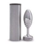 Doxy Ribbed Tapered Solid Aluminium Extra Long Stem Butt Plug > Anal Range > Butt Plugs