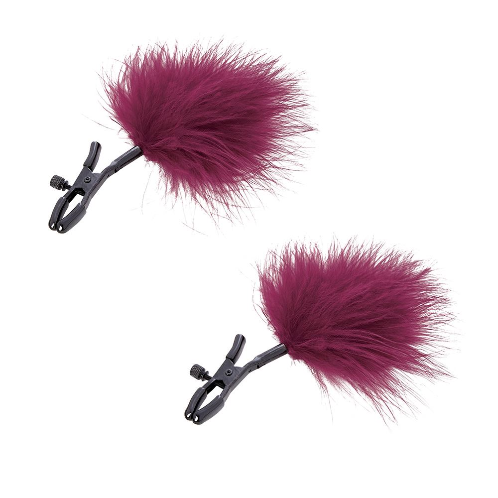 Sex and Mischief Enchanted Feather Adjustable Pressure Nipple Clamps > Sex Toys > Nipple Clips