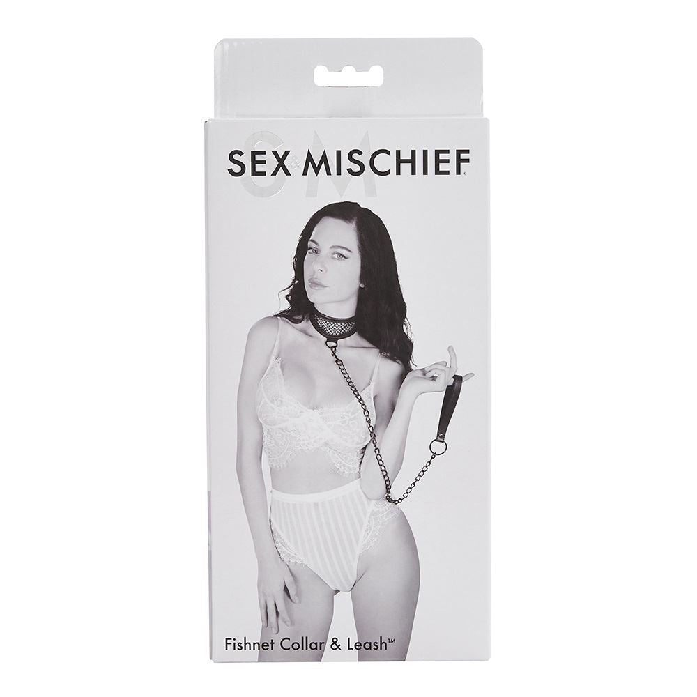 Fishnet Collar And Leash – Compatible With Restraint Set Default Title > Bondage Gear > Collars & Leashes