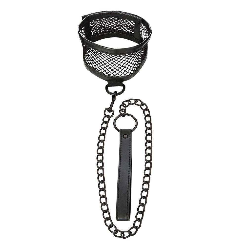 Fishnet Collar And Leash – Compatible With Restraint Set > Bondage Gear > Collars & Leashes