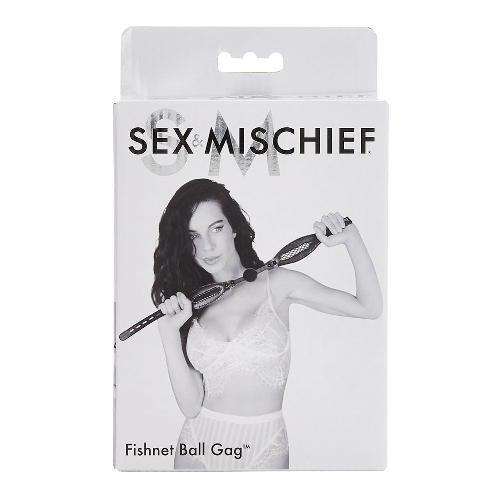 Fishnet Open Cell Pattern - Adjustable Strap Ball Gag Secondary image