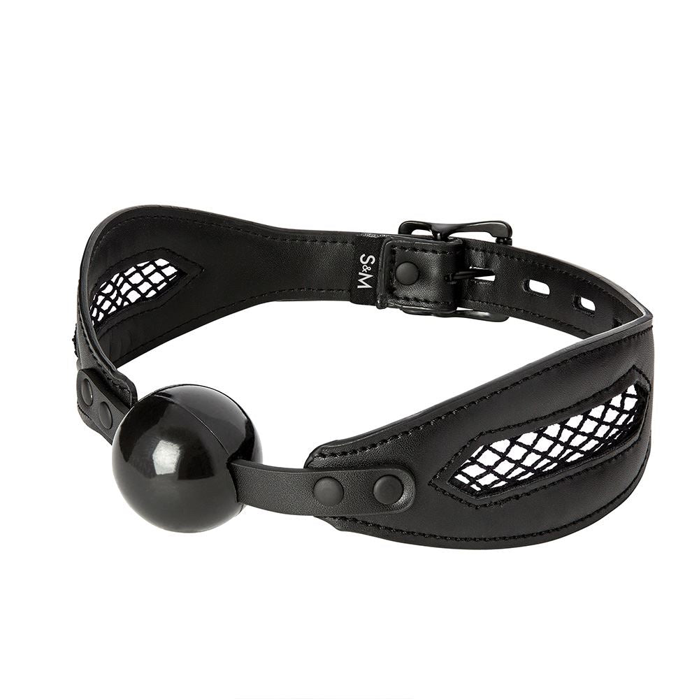 Fishnet Open Cell Pattern - Adjustable Strap Ball Gag > Bondage Gear > Gags and Bits