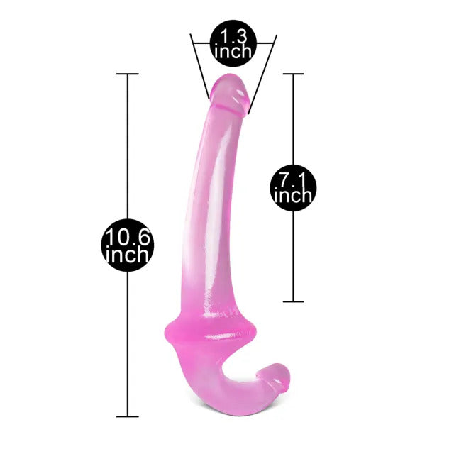Double Fun Pink Strapless Strap On Dildo > Realistic Dildos and Vibes > Strapless Strap Ons