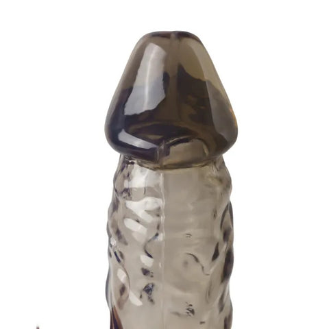 Clear Rabbit Vibrating Penis Extender > Sex Toys For Men > Penis Extenders