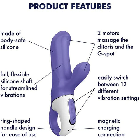 Satisfyer Magic Bunny Rechargeable G Spot Dual Vibrator VIBRATORS-RABBIT