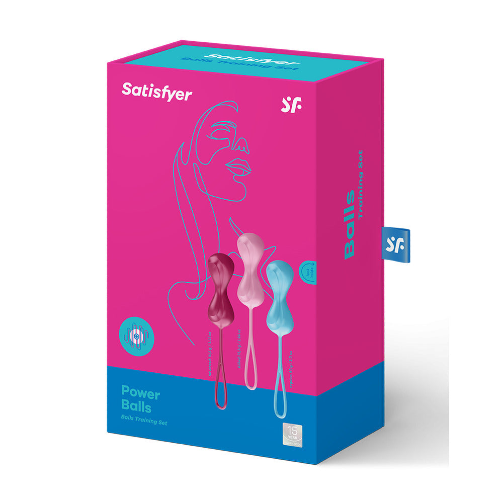 Satisfyer Set of 3 Silicone Orgasm Balls with Moving Inner Balls – Silicone Orgasm Balls > Sex Toys For Ladies > Kegel Exercise