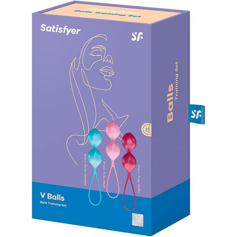 Satisfyer Set Of 3 Weighted Double Kegel Training Balls > Sex Toys For Ladies > Orgasm Balls