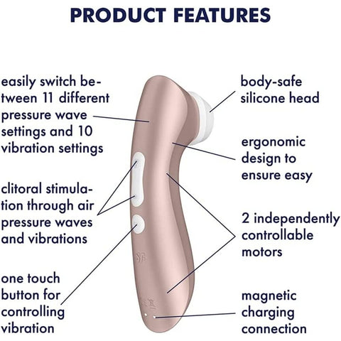 Satisfyer Pro 2 Plus Vibration Clitoral Stimulator Device > Sex Toys For Ladies > Clitoral Vibrators and Stimulators