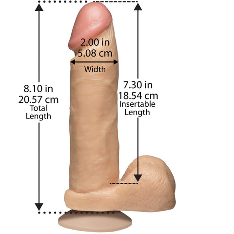 Ultra Realistic Soft Silicone 8 Inch Flesh Pink Dildo > Realistic Dildos and Vibes > Realistic Dildos