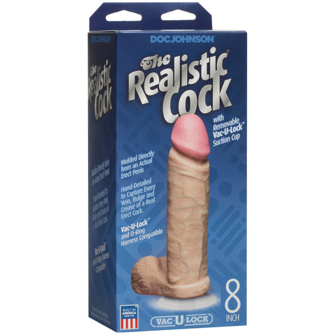 Ultra Realistic Soft Silicone 8 Inch Flesh Pink Dildo > Realistic Dildos and Vibes > Realistic Dildos