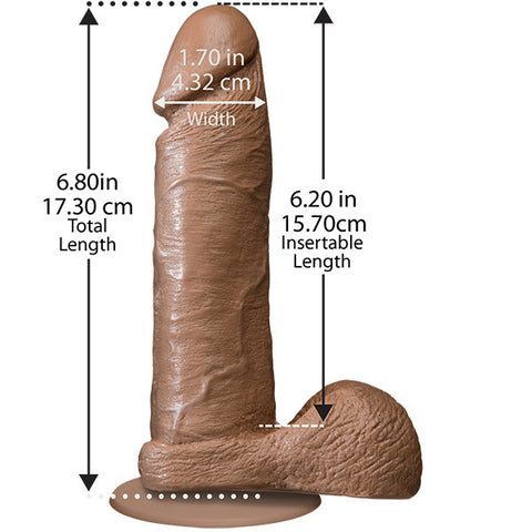 Realistic 6 Inch Flesh Brown Dildo With Veined Detail > Realistic Dildos and Vibes > Realistic Dildos