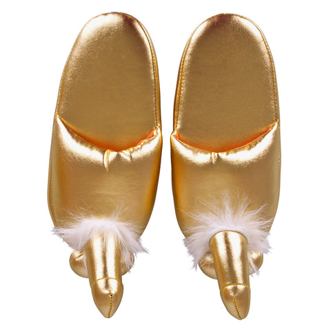 Golden Penis Slippers Novelties