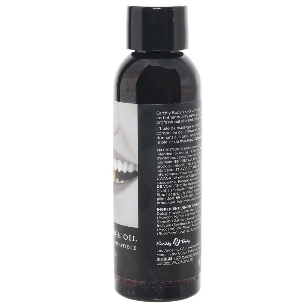 Edible Massage Oil Succulent Strawberry - 59ml Bottle > Essentials > Massage Oil
