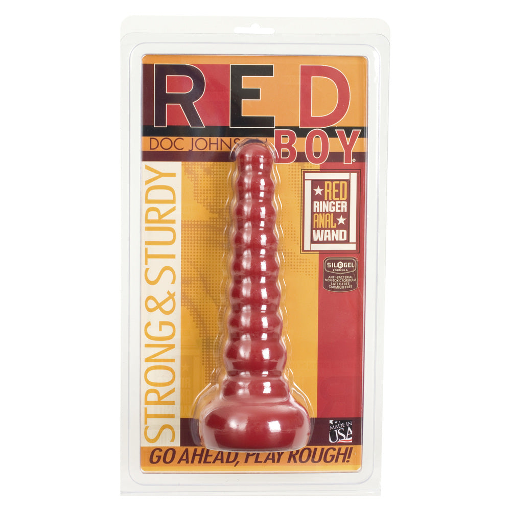 Red Boy Anal Wand Butt Plug Silicone Deep Stimulation Butt Plugs