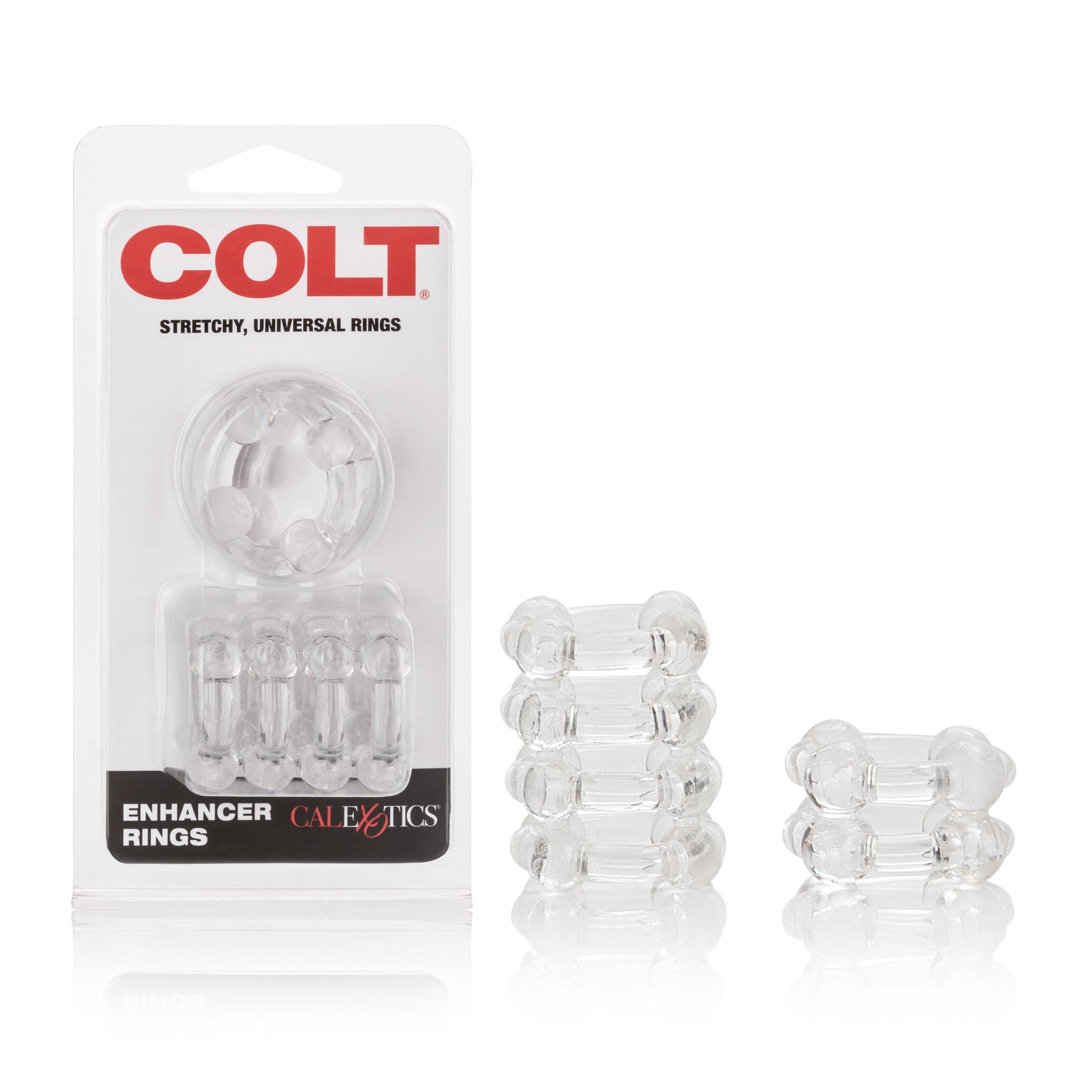 Colt Enhancer Ring Set of 2 – Soft Stretchy Silicone Erection Enhancer Rings > Cock Ring > Sets
