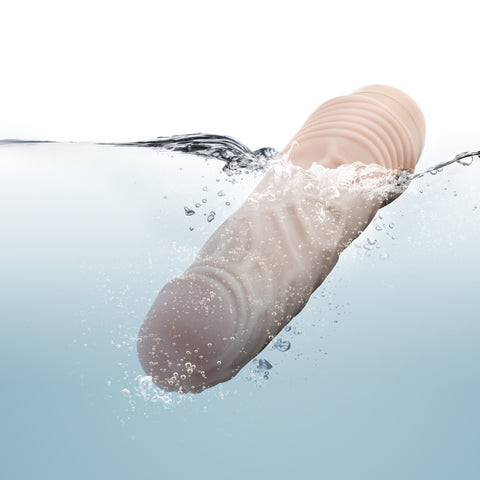 Dr Skin Cock Vibe 2 9 Inch Vibrating Realistic Cock Beige DONGS Vibrating