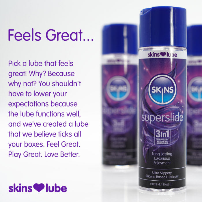 Skins Super Slide – Medical-Grade Silicone Lubricant 4.4oz > Lube > Silicone