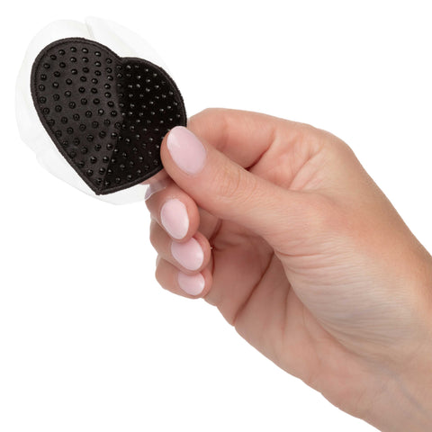 Radiance Black Heart Pasties Adhesive Nipple Covers Set > Clothes > Pasties