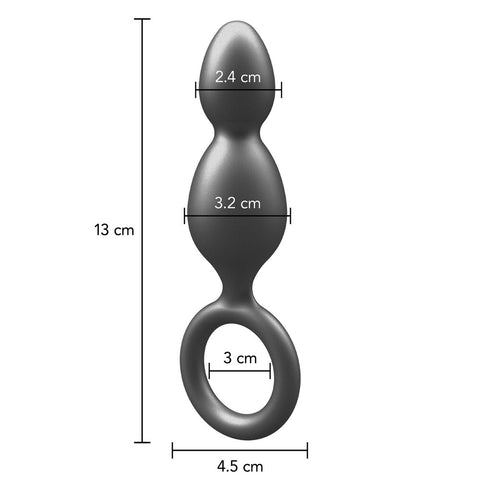 ToyJoy Buttocks Plug 2 Balls (Metallic Silicone) – Luxury Anal Plug > Anal Range > Anal Probes