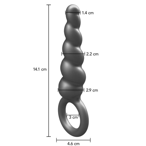 ToyJoy Buttocks Metallic Silicone Screw Anal Premium Plug > Anal Range > Anal Beads