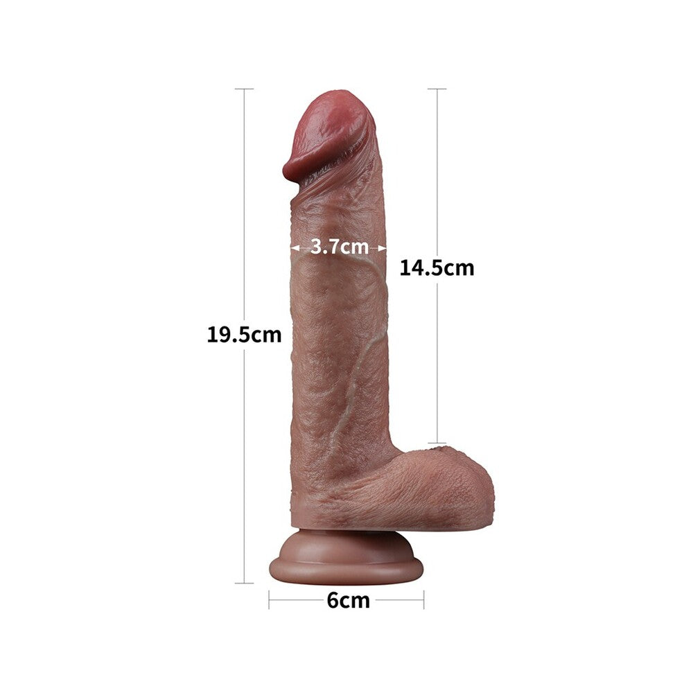 Lovetoy Dual Layered Silicone Dildo 7.5 Inches > Dildos > Realistic Dildos