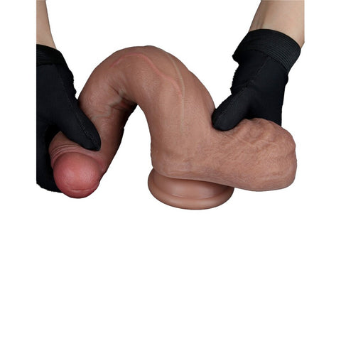 Lovetoy Dual Layered Silicone Dildo 8.5 Inches > Dildos > Realistic Dildos