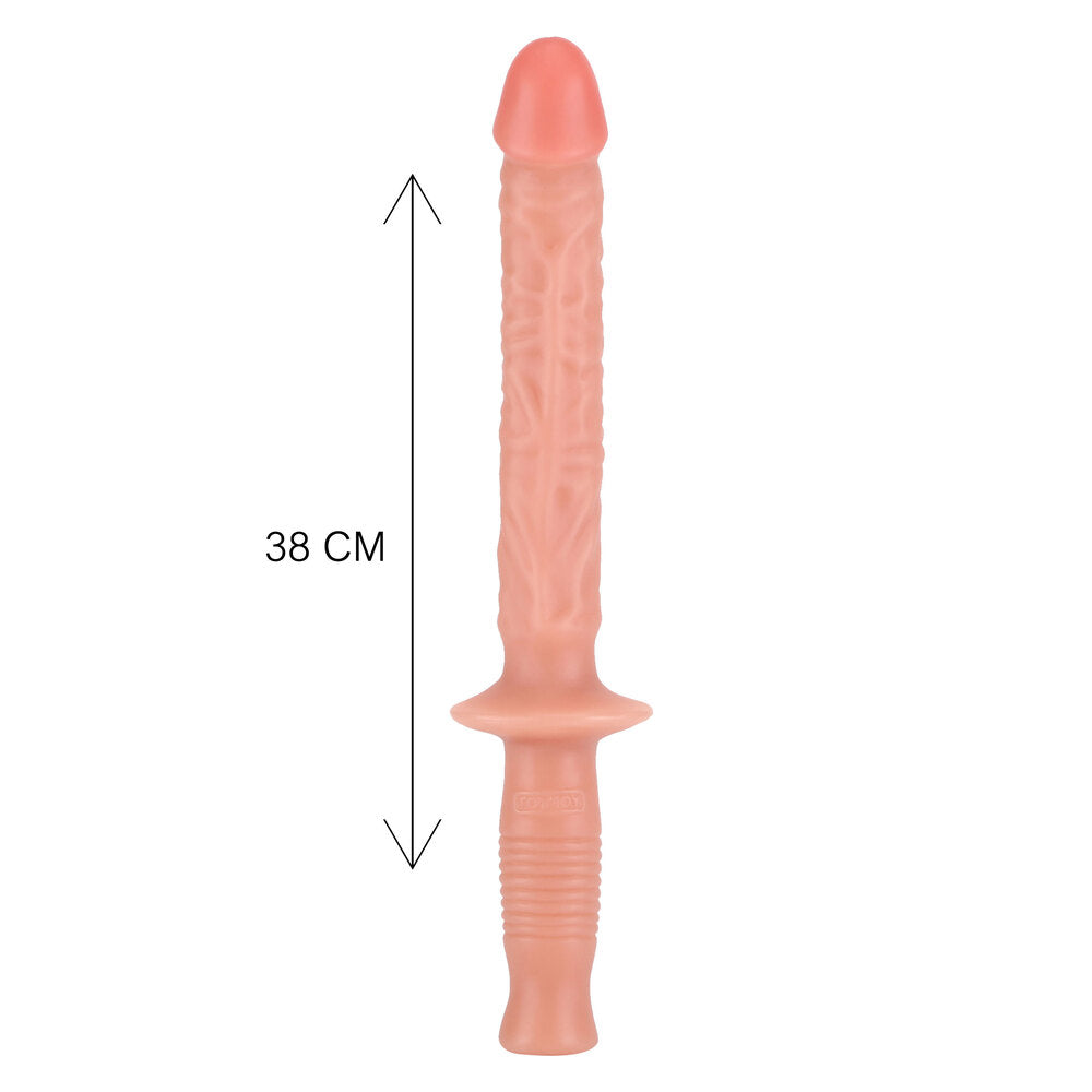 ToyJoy Manhandler 14.5 Inch Realistic Dildo Wand Flesh Pink > Realistic Dildos and Vibes > Penis Vibrators