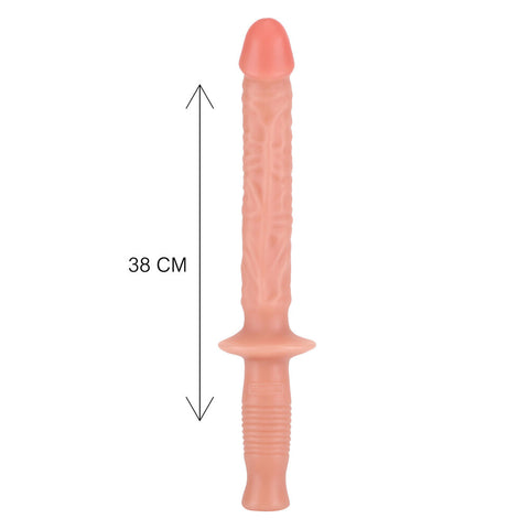ToyJoy Manhandler 14.5 Inch Realistic Dildo Wand Flesh Pink > Realistic Dildos and Vibes > Penis Vibrators