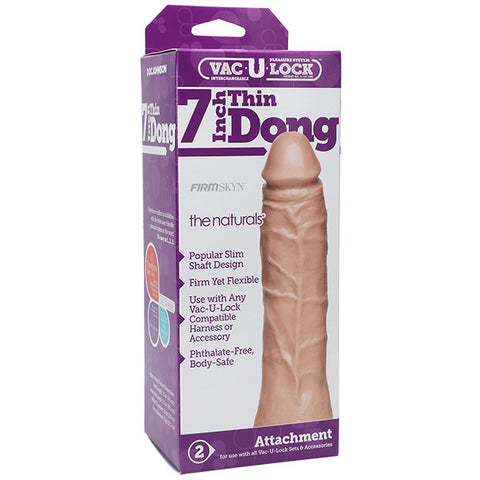 VacULock Thin 7 Inch Natural Dong Attachment Strap On > Realistic Dildos and Vibes > Realistic Dildos