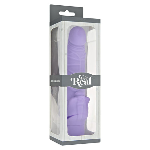 ToyJoy Get Real Classic Stim Vibrator Purple Silky Curved > Realistic Dildos and Vibes > Realistic Vibrators
