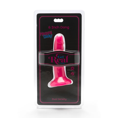 ToyJoy Get Real Happy Dicks 6 Inch Dong Dildo With Suction > Realistic Dildos and Vibes > Penis Dildo