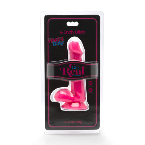 Toyjoy Happy Dicks 6 Inch Dildo With Balls Suction Cup > Realistic Dildos and Vibes > Realistic Dildos