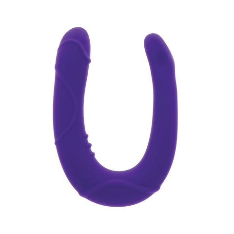 ToyJoy Get Real Vogue Mini Double Dong Silicone Purple Default Title > Realistic Dildos and Vibes > Double Dildos