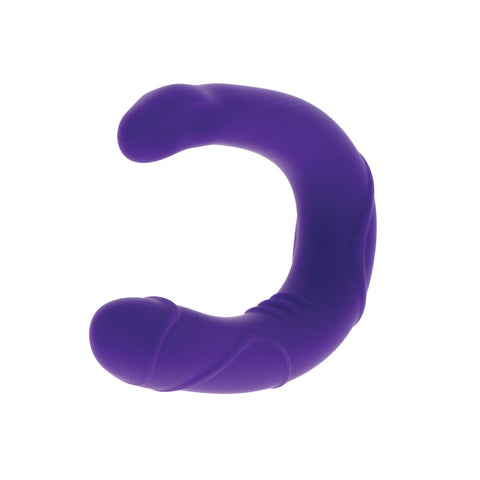 ToyJoy Get Real Vogue Mini Double Dong Silicone Purple > Realistic Dildos and Vibes > Double Dildos