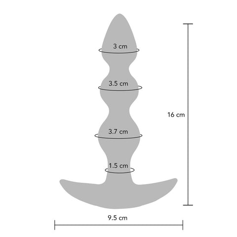 ToyJoy Buttocks Bold Trembling Vibrating Silicone Butt Plug > Anal Range > Vibrating Buttplug