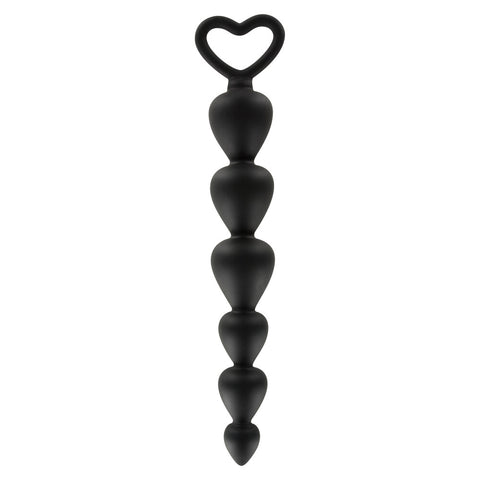 ToyJoy Anal Beads Flexible Silicone Bottom Beads Black Default Title > Anal Range > Anal Beads