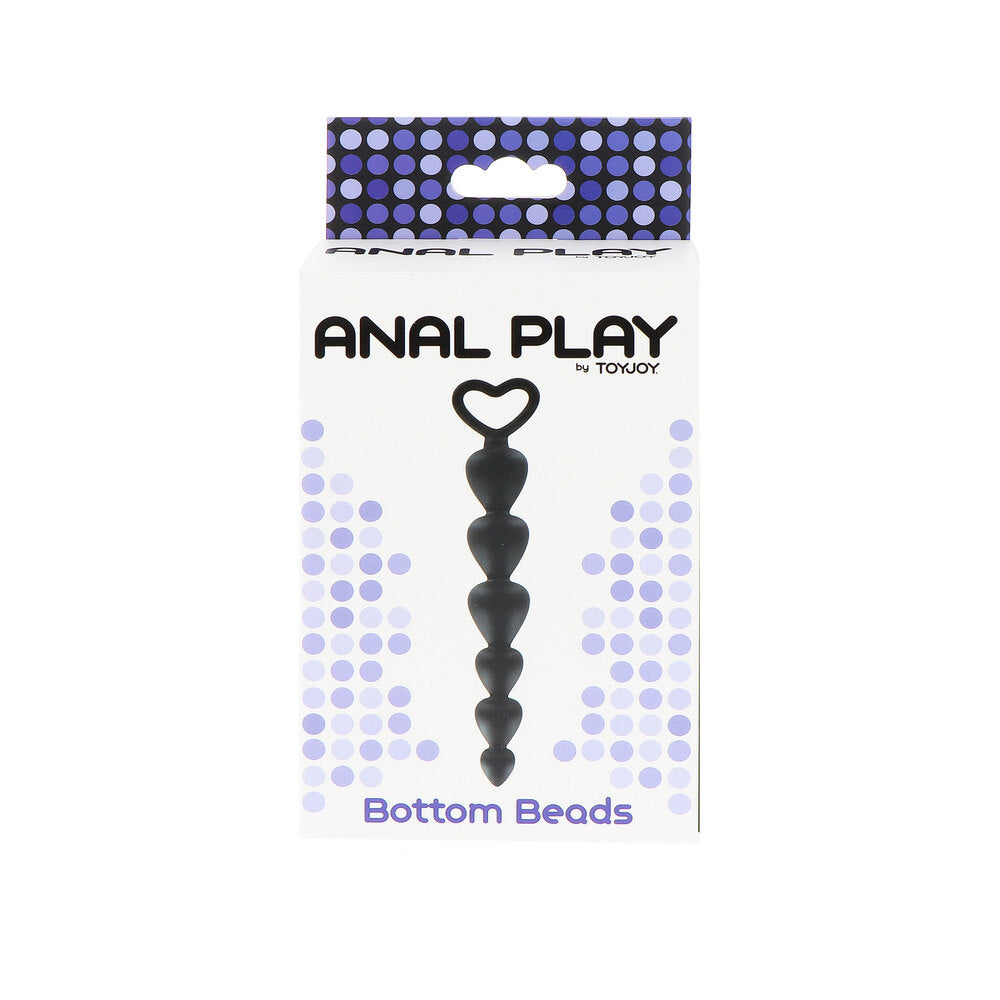 ToyJoy Anal Beads Flexible Silicone Bottom Beads Black > Anal Range > Anal Beads